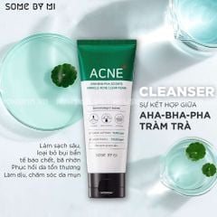 Sữa Rửa Mặt Trị Mụn Some By Mi AHA-BHA-PHA 30 Days Miracle Acne Clear Foam 100ml