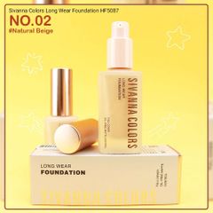 Kem Nền Che Phủ Tự Nhiên, Mỏng Nhẹ Lâu Trôi Sivanna Colors Long Wear Foundation