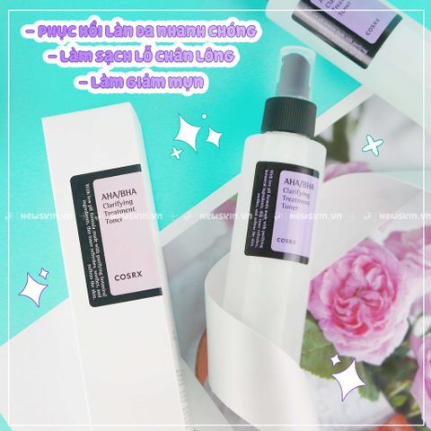 Nước Hoa Hồng Toner Cosrx AHA/BHA Clarifying Treatment 150ml