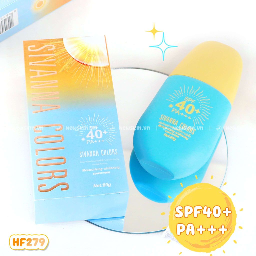 Kem Chống Nắng Sivanna Colors Moisturizing Whitening Sunscreen 80g