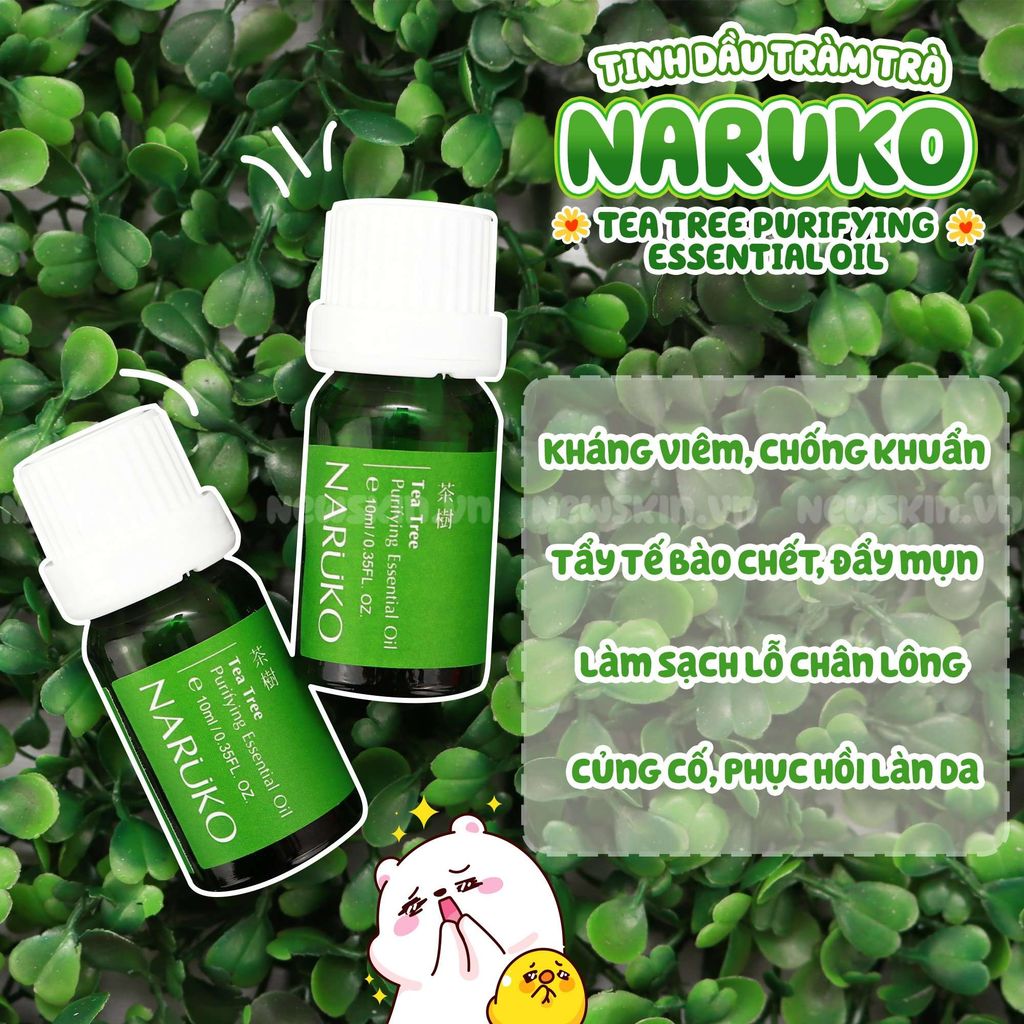 Tinh Dầu Tràm Trà- Chấm Mụn- Naruko Tea Tree Purifying Essential Oil 10ml