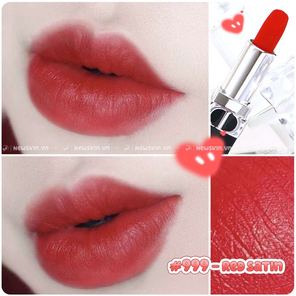 Son Thỏi Christian DIOR Rouge Red Satin #999