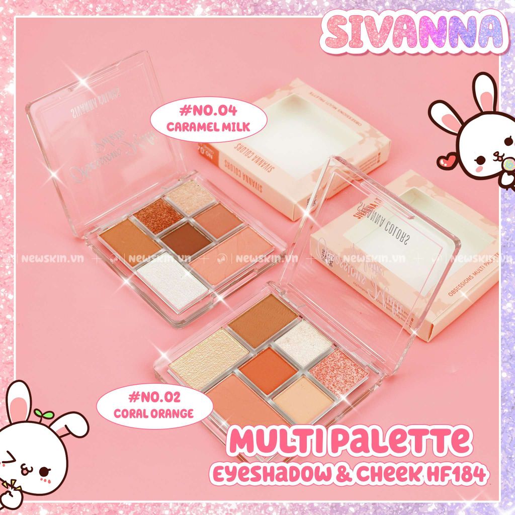 Phấn Mắt 7 Ô Sivanna Obsessions Multi Palette HF184