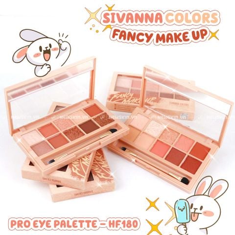 Phấn mắt Sivanna 10 ô kèm cọ tán Sivanna Colors Pro Eye Palette HF180