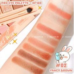 Phấn mắt Sivanna 10 ô kèm cọ tán Sivanna Colors Pro Eye Palette HF180