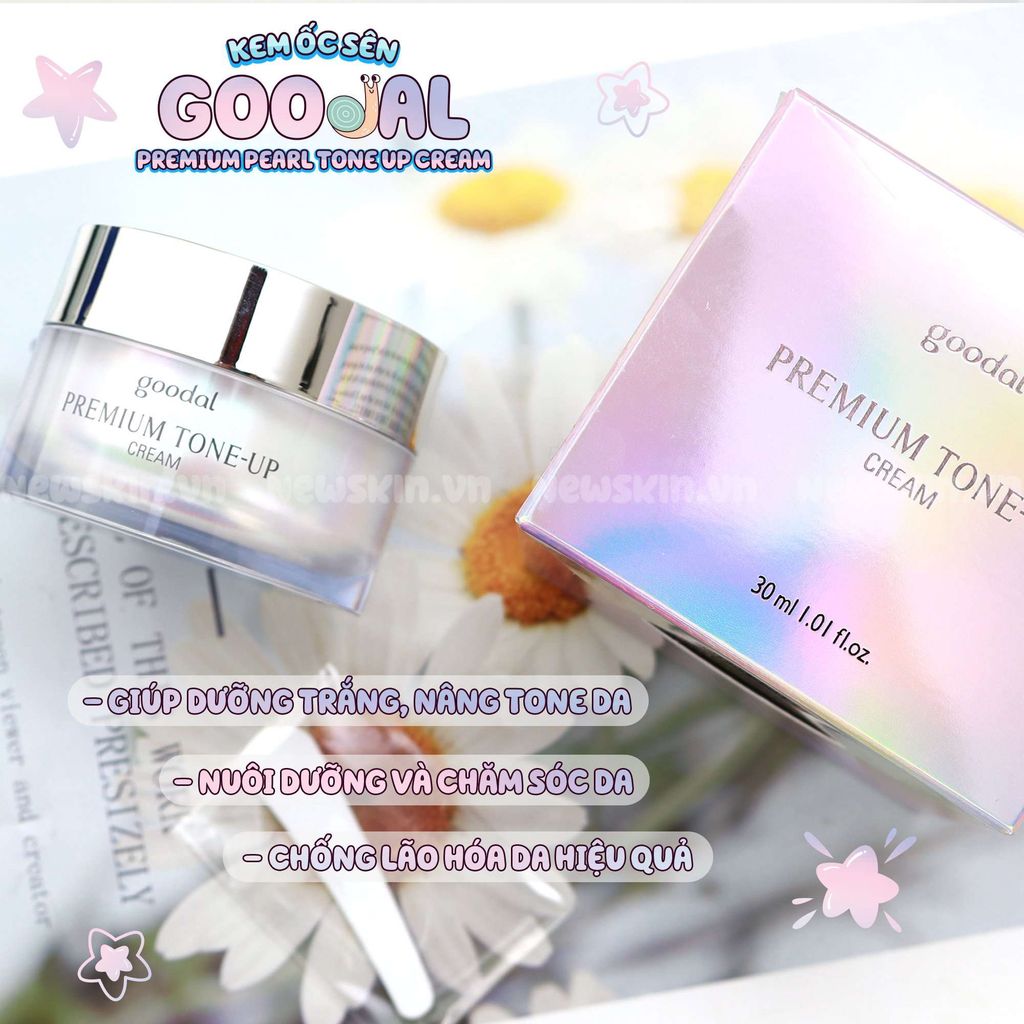 Kem Dưỡng Trắng Da Goodal Premium Pearl Tone Up Cream 30ml