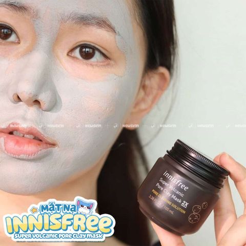 Mặt Nạ Đất Sét Innisfree Super Volcanic Pore Clay 2X 100ml