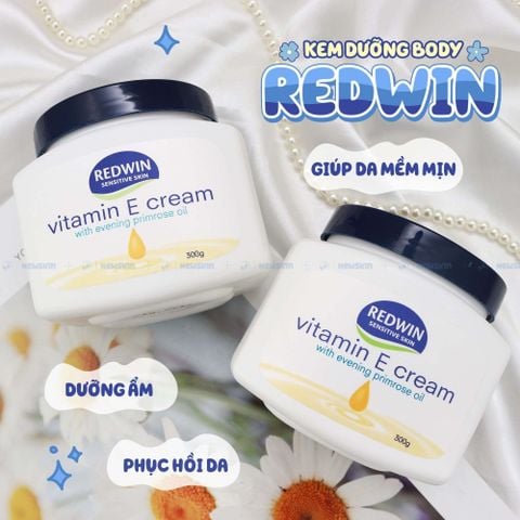 Kem Dưỡng Da Mềm Mịn Body Redwin Vitamin E Cream 300g