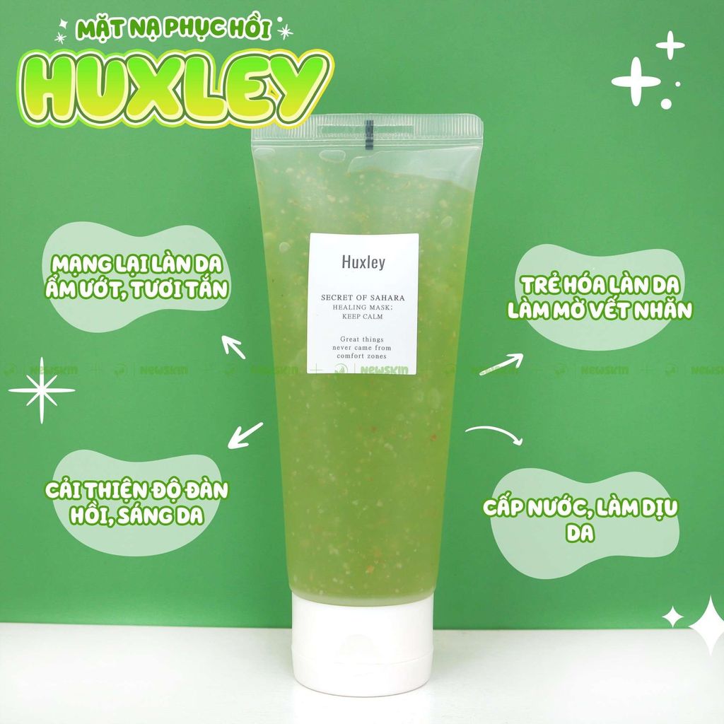 Mặt Nạ Cấp Ẩm, Làm Dịu, Phục Hồi Da Huxley Healing Mask: Keep Calm 120g