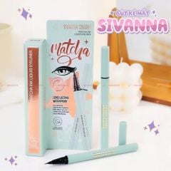 Bút Kẻ Mắt Lâu Trôi Sivanna Matcha Ink Liquid Eyeliner HF9029 0.6g