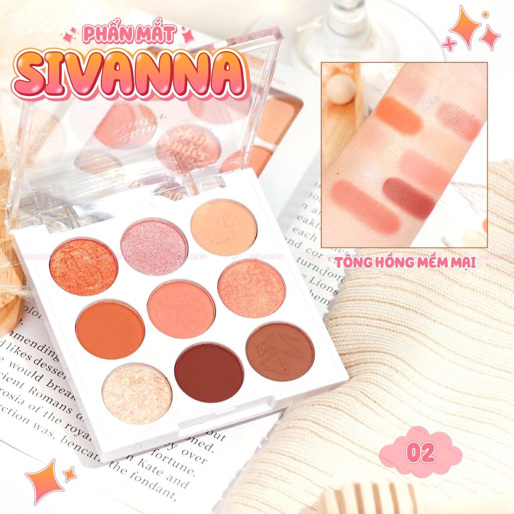 Phấn mắt 9 ô Sivanna Colors Be My Perfect Multi Palette Mini HF198