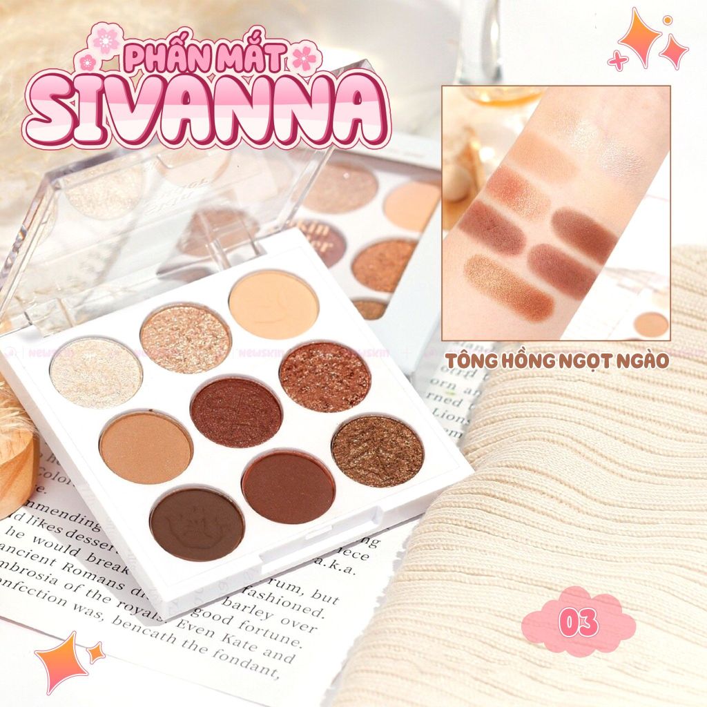 Phấn mắt 9 ô Sivanna Colors Be My Perfect Multi Palette Mini HF198