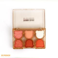 Phấn mắt 6 ô Sivanna Colors Baby Bear Eyeshadow  HF134