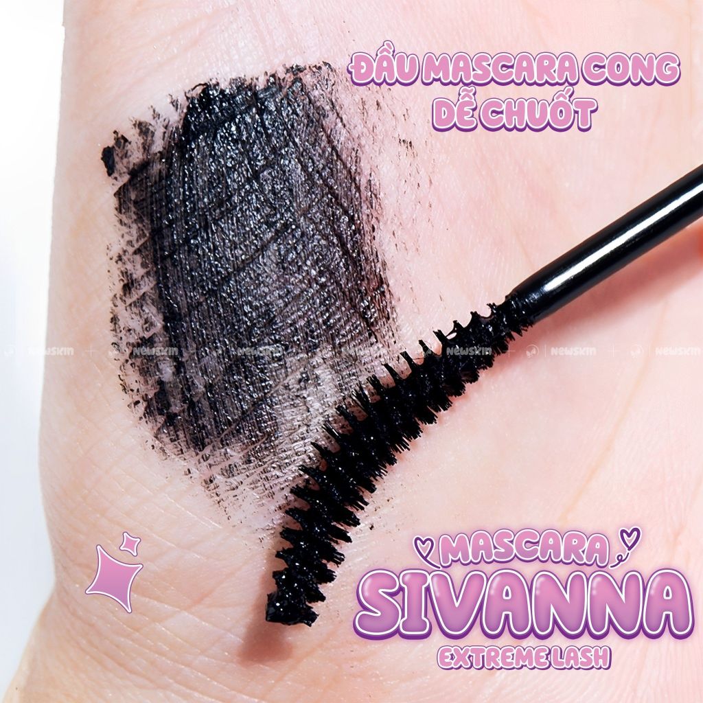 Mascara làm cong và dài mi Sivanna Dense and Curling Extreme Lash HF943