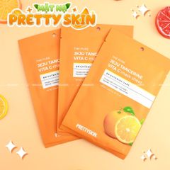 Mặt Nạ Dưỡng Sáng Da Prettyskin The Pure Jeju Tangerine Vita C