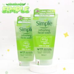 Sữa Rửa Mặt Simple Kind To Skin Refreshing Facial Wash