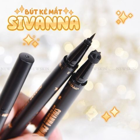 Kẻ mắt nước Sivanna Colors Double - Headed Liquid Eyeliner Stamp Pen HF9048