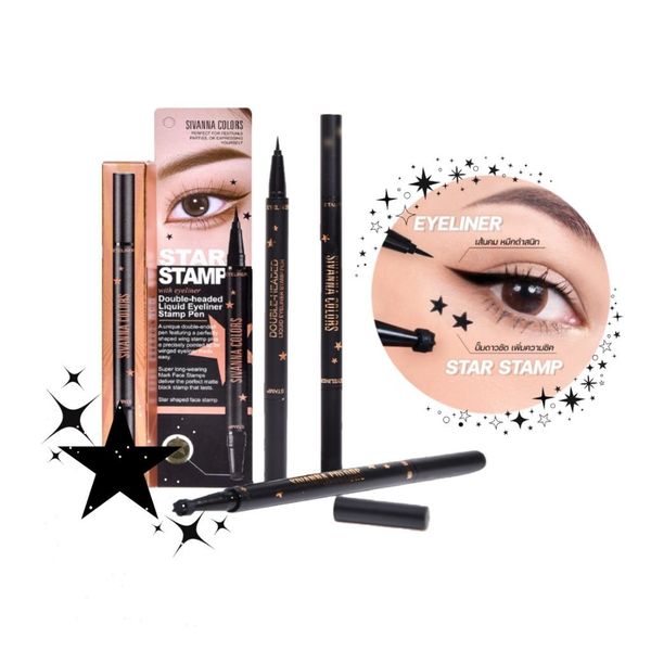 Kẻ mắt nước Sivanna Colors Double - Headed Liquid Eyeliner Stamp Pen HF9048