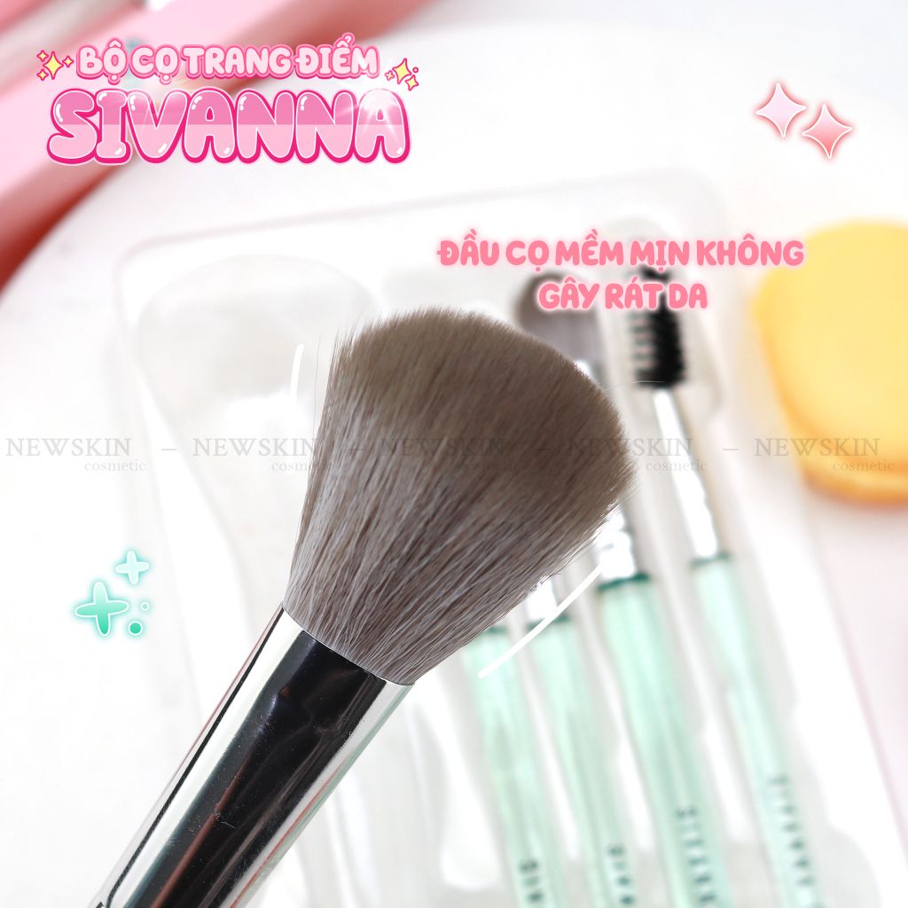 Bộ Cọ Sivanna Colors Makeup Brush 5 Pieces