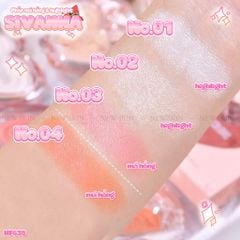 Phấn Bắt Sáng và Má Hồng Sivanna Colors Sweethearts Perfect Flush Blush HF638