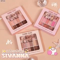 Phấn mắt 18 Ô Sivanna Colorful Coral Eyeshadow Palette HF659-01