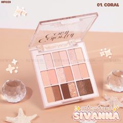 Phấn mắt 18 Ô Sivanna Colorful Coral Eyeshadow Palette HF659-01