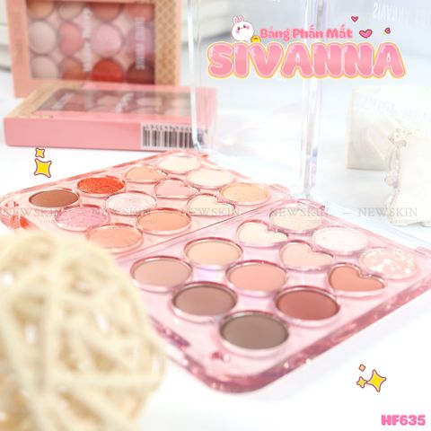Bảng Phấn Mắt 12 ô Mịn Lì Kèm Nhũ Sivanna Colors Wafer Berry Eye Palette HF635