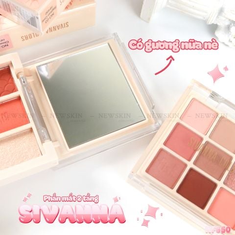 Bảng Phấn Mắt Đa Năng 2 Tầng Sivanna Colors Multi Face HF650