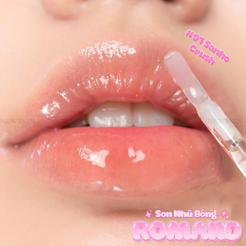 [Rom&nd] Son tint bóng mịn mượt Hàn Quốc Romand Glasting Water Gloss 4.5g