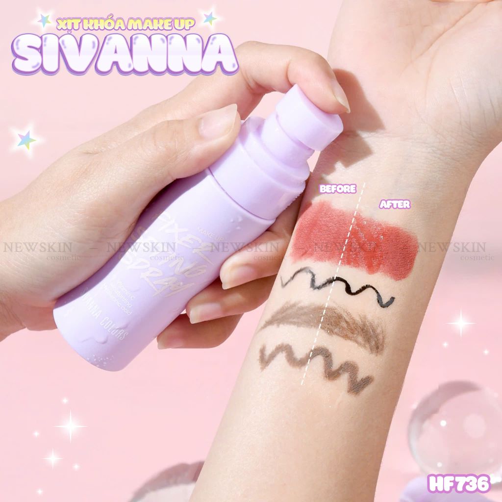 Xịt khóa nền Sivanna Colors Make Up Fixer Setting Spray HF736
