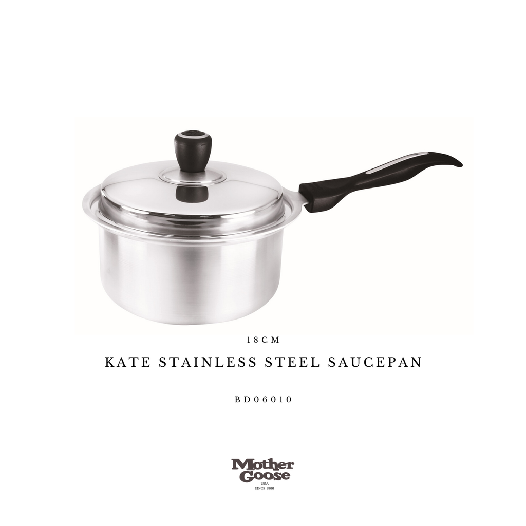  KATE STAINLESS STEEL SAUCEPAN 18CM 