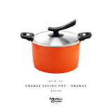  ENERGY SAVING POT-ORANGE 22CM 