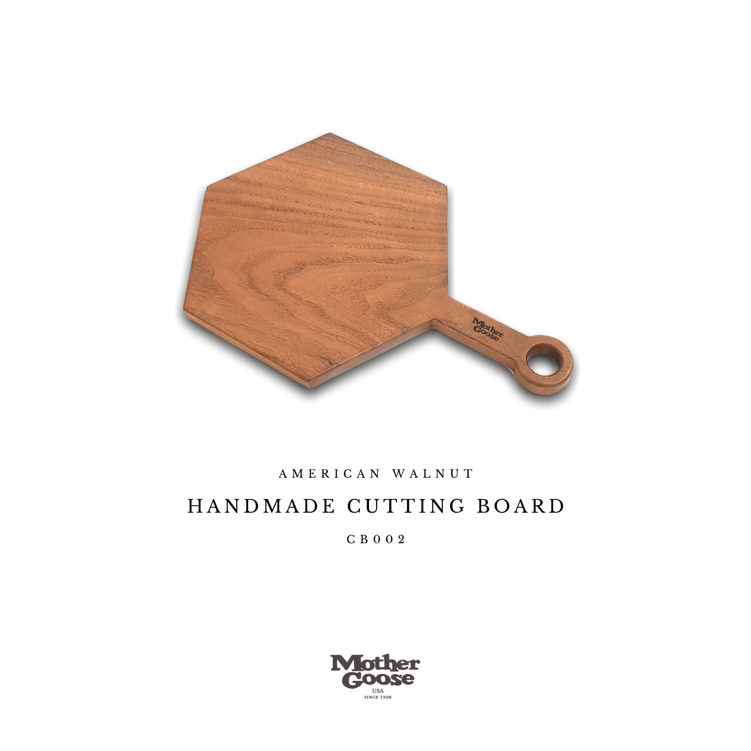  WALNUT CUTTING & SERVING BOARD - POLYGON 