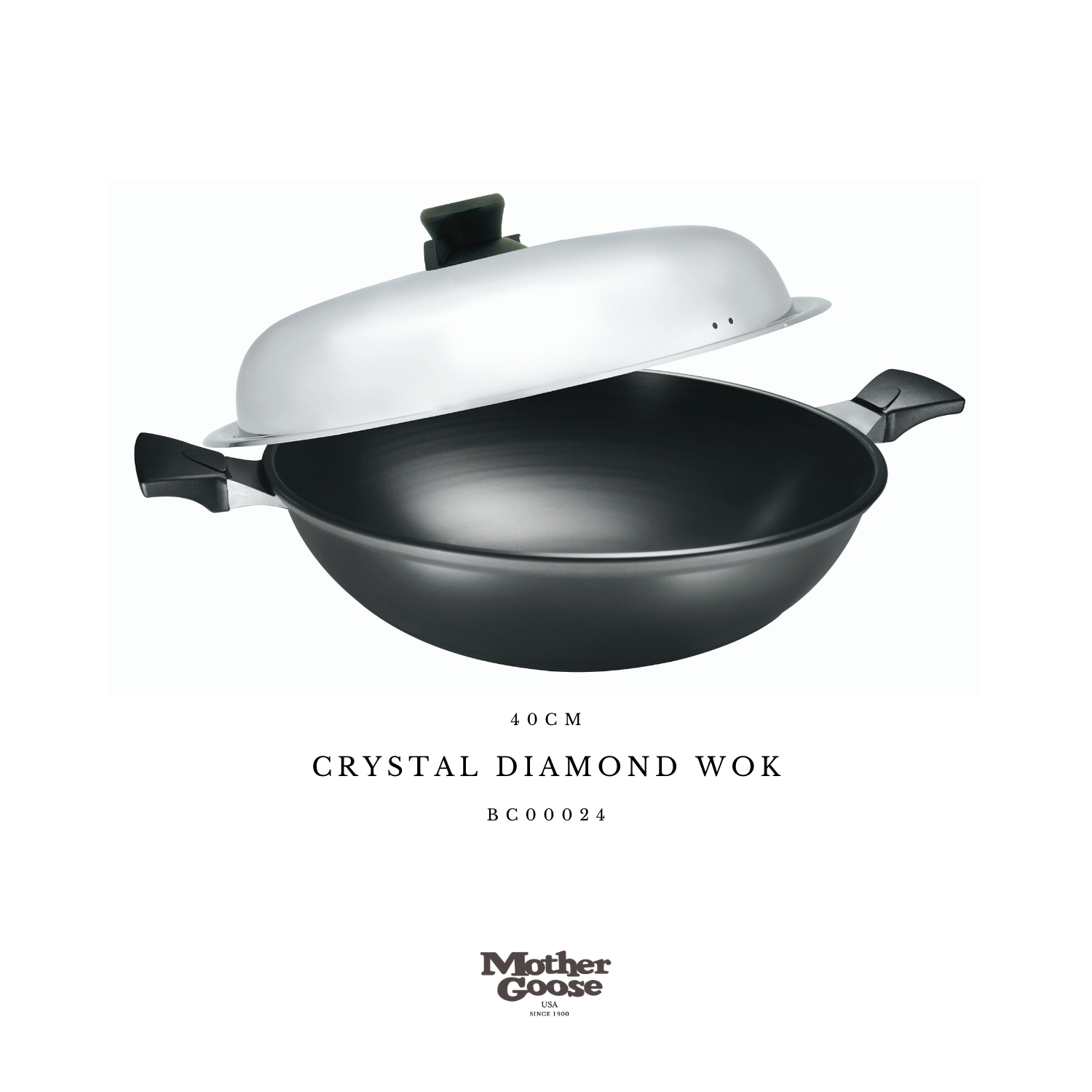  CRYSTAL DIAMOND WOK 40CM 