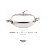  CAESAR 316 STAINLESS STEEL WOK 40CM 