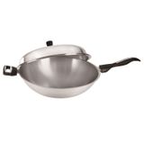  KATE STAINLESS STEEL WOK 36CM 