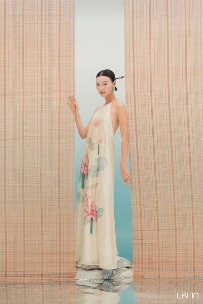  Đầm Tơ Đính Kết Liên Ngân 