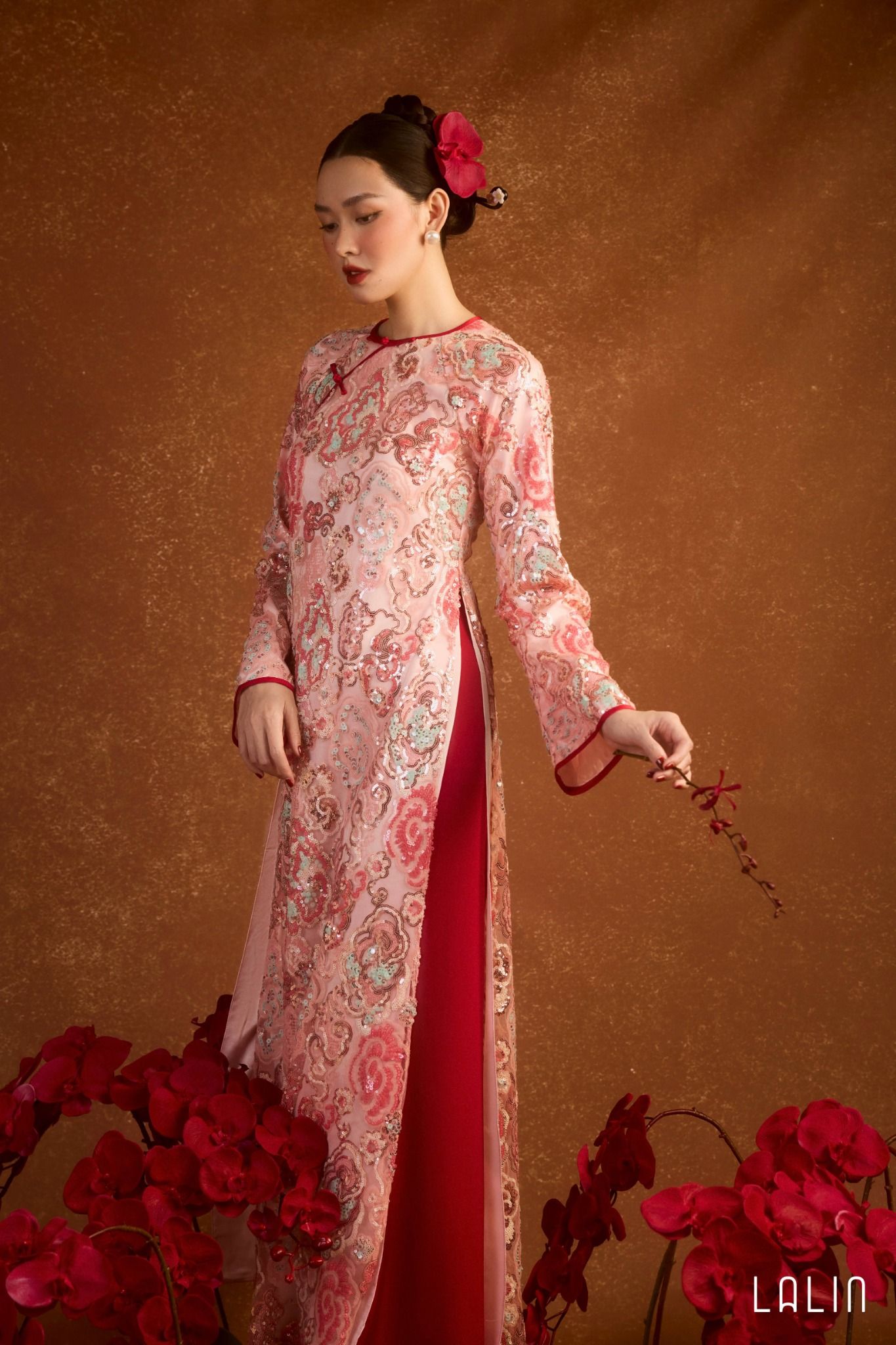 Áo Dài Sequin Ái Ngọc