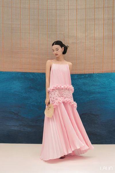  Đầm Lụa Xếp Ly Hạnh Liên 