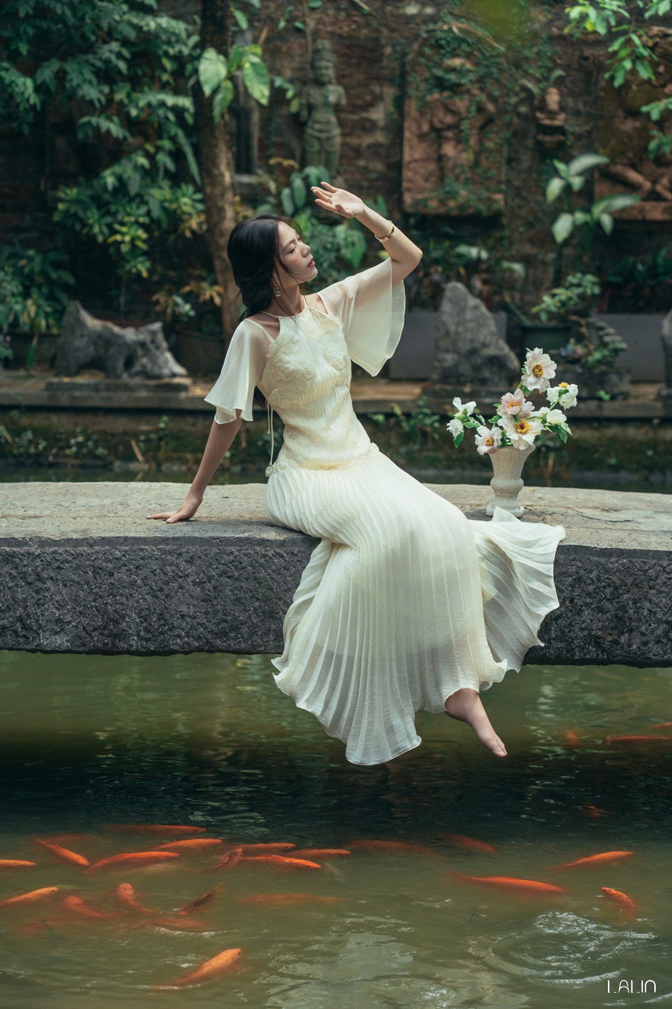 Đầm Tơ Thêu Hiên An