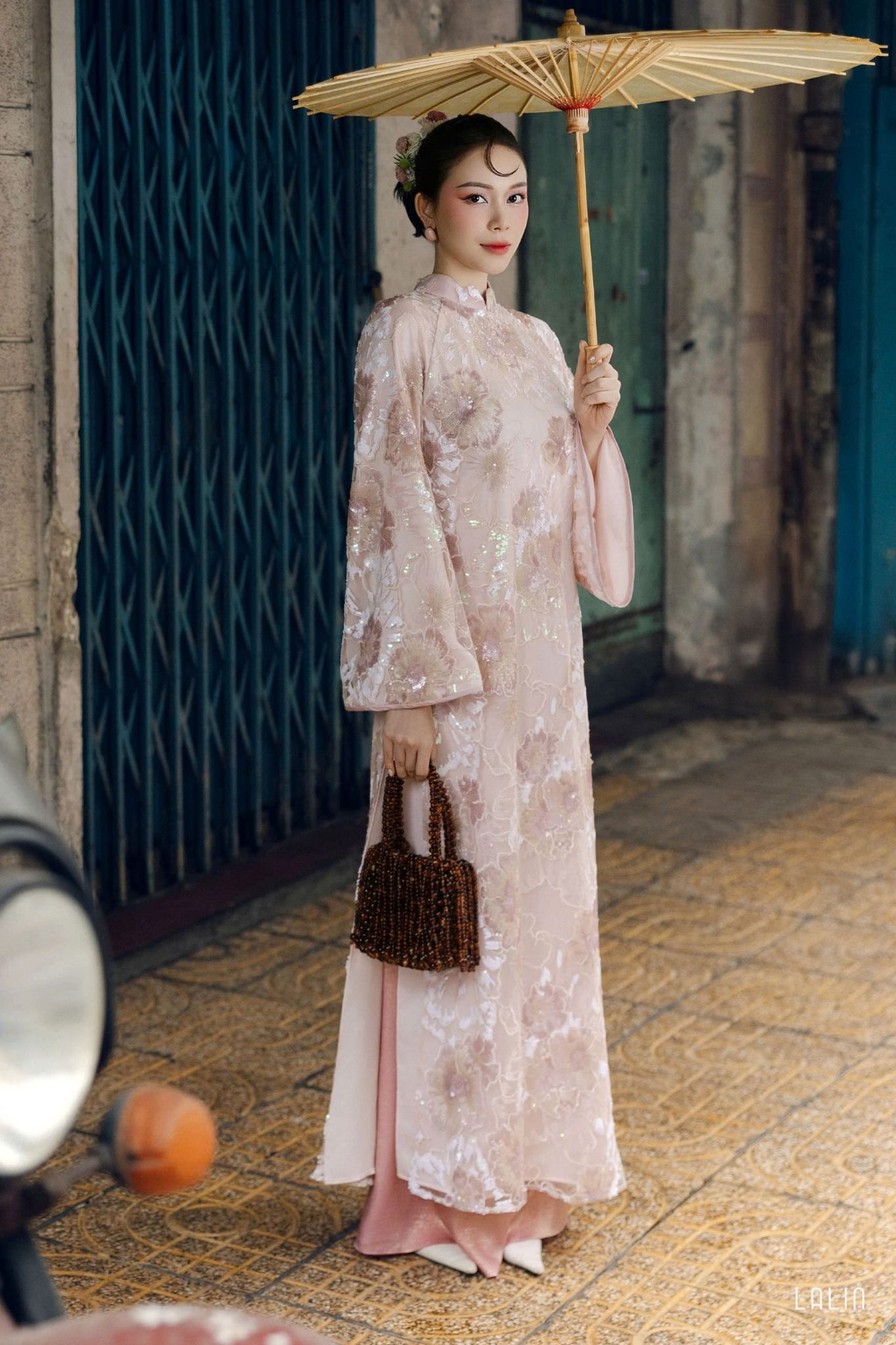 Áo Dài Kim Sa Phấn Chi