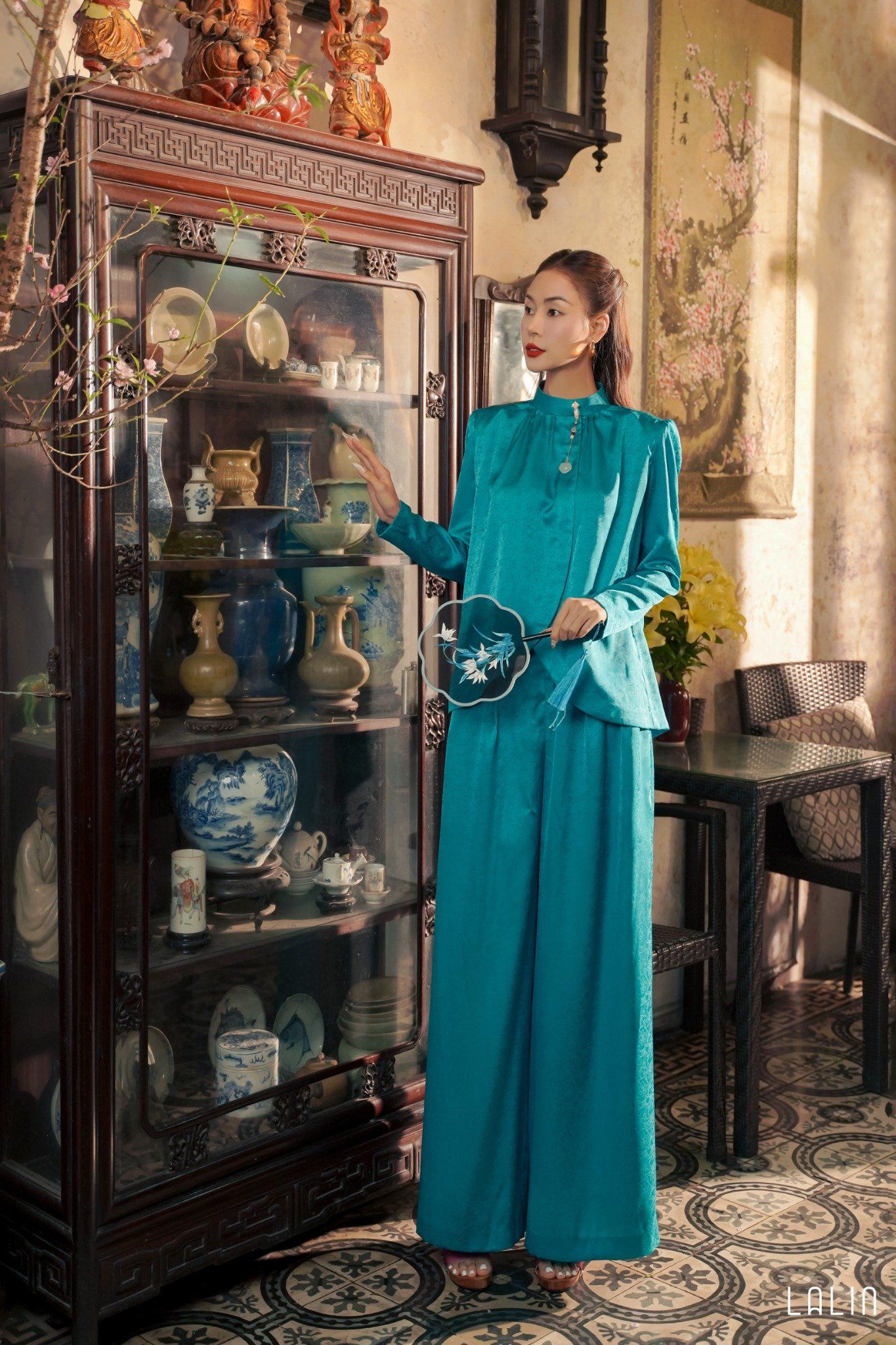 Quần Lụa Vân Lam