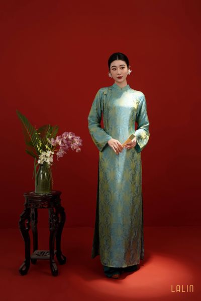  Áo Dài Tơ Tằm Yên Khuê 