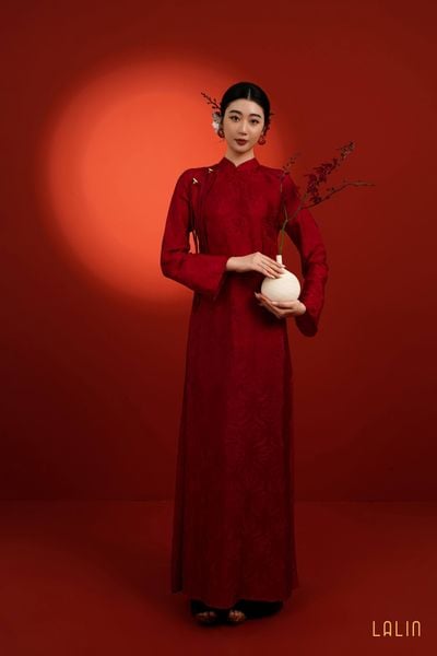 Áo Dài Tơ Tằm Yên Khuê 