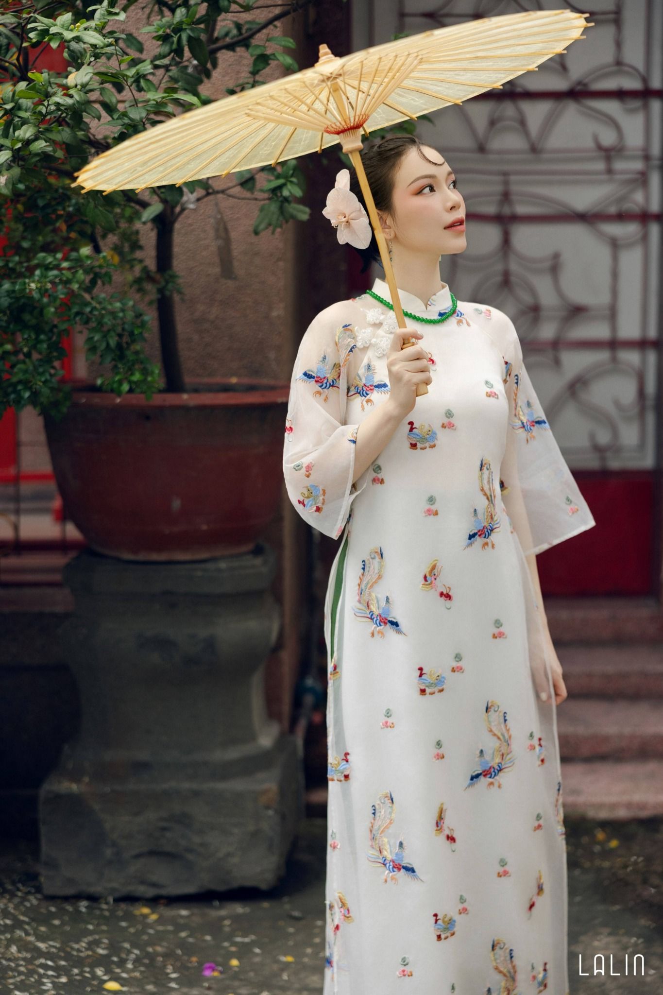 Áo Dài Tơ Tằm Khiết Chi