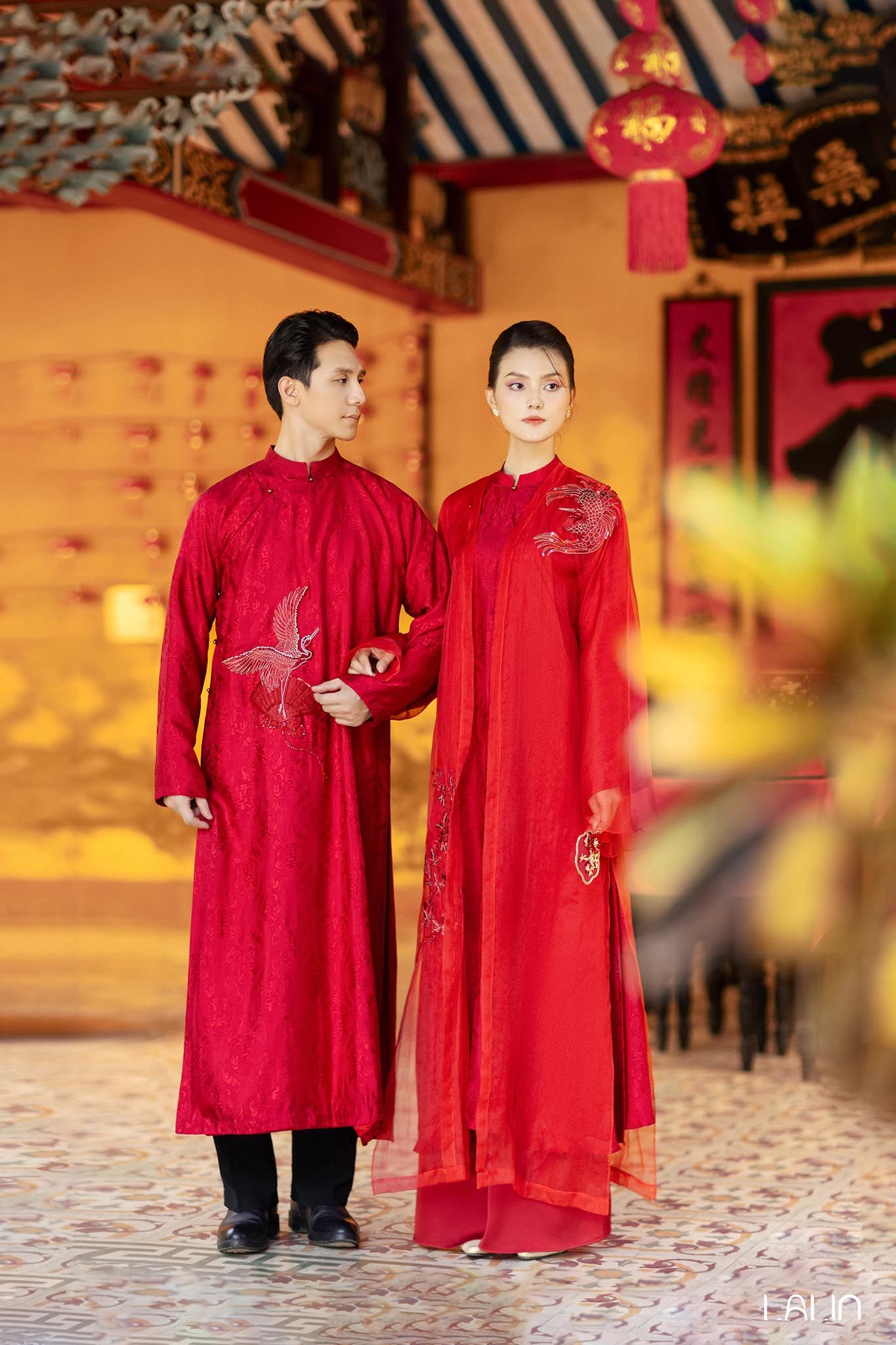 Áo Dài Nam Phụng Minh