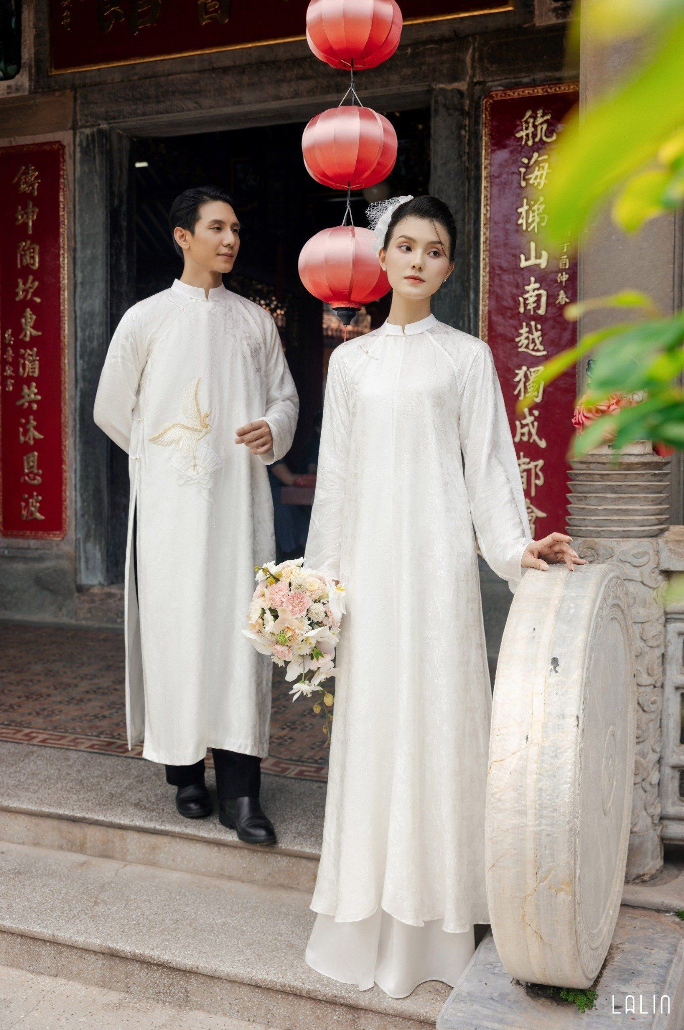 Áo Dài Nam Phụng Minh
