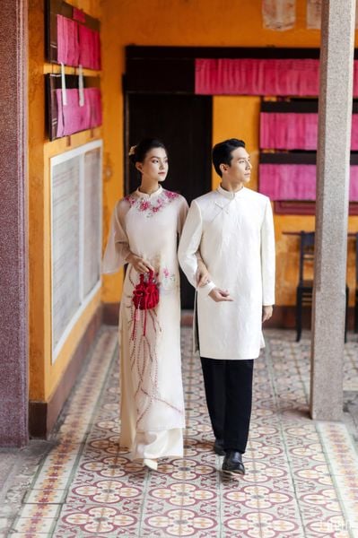  Áo Dài Nam Phụng Vân 