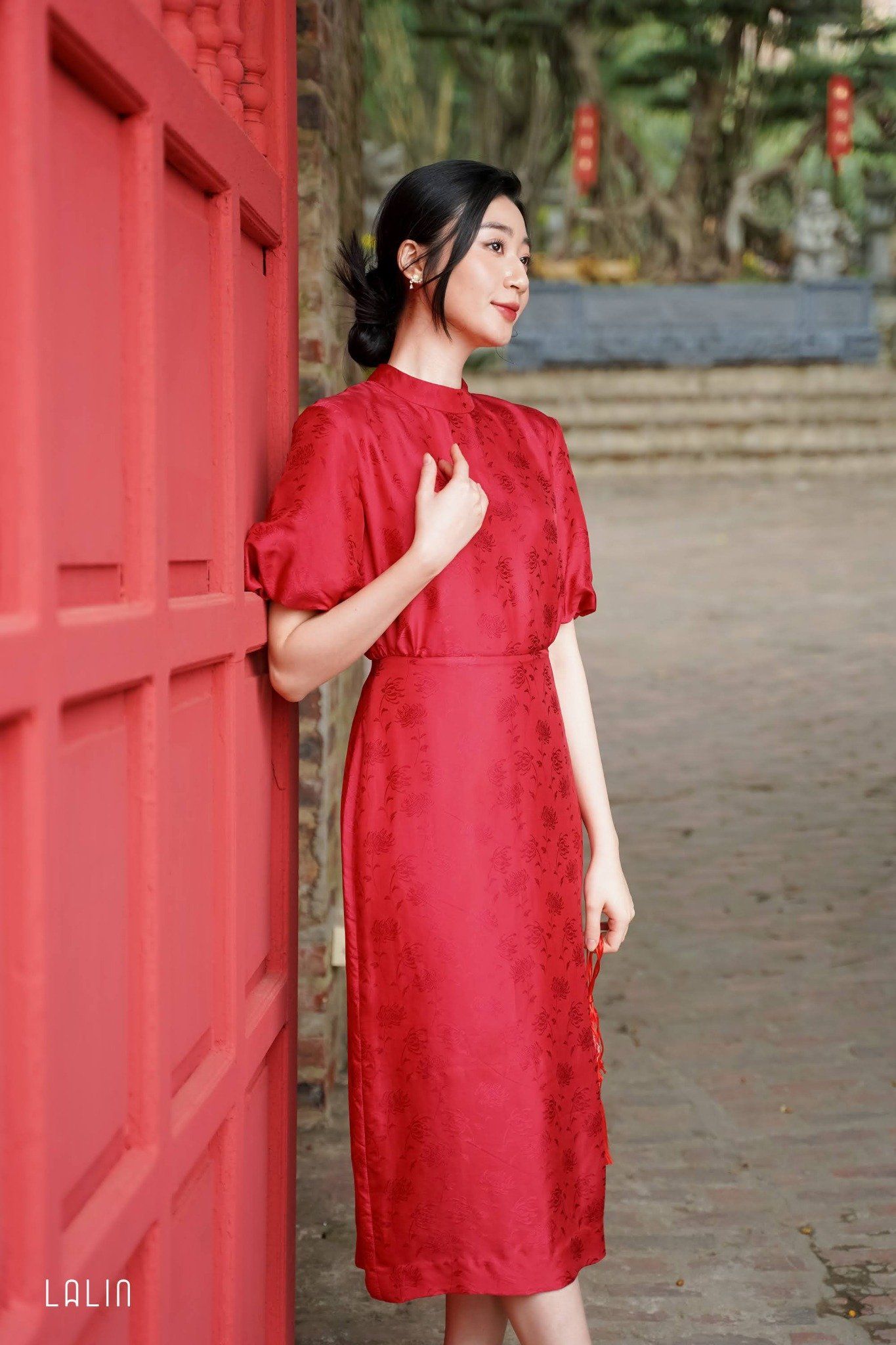 Đầm Maxi Chu sa