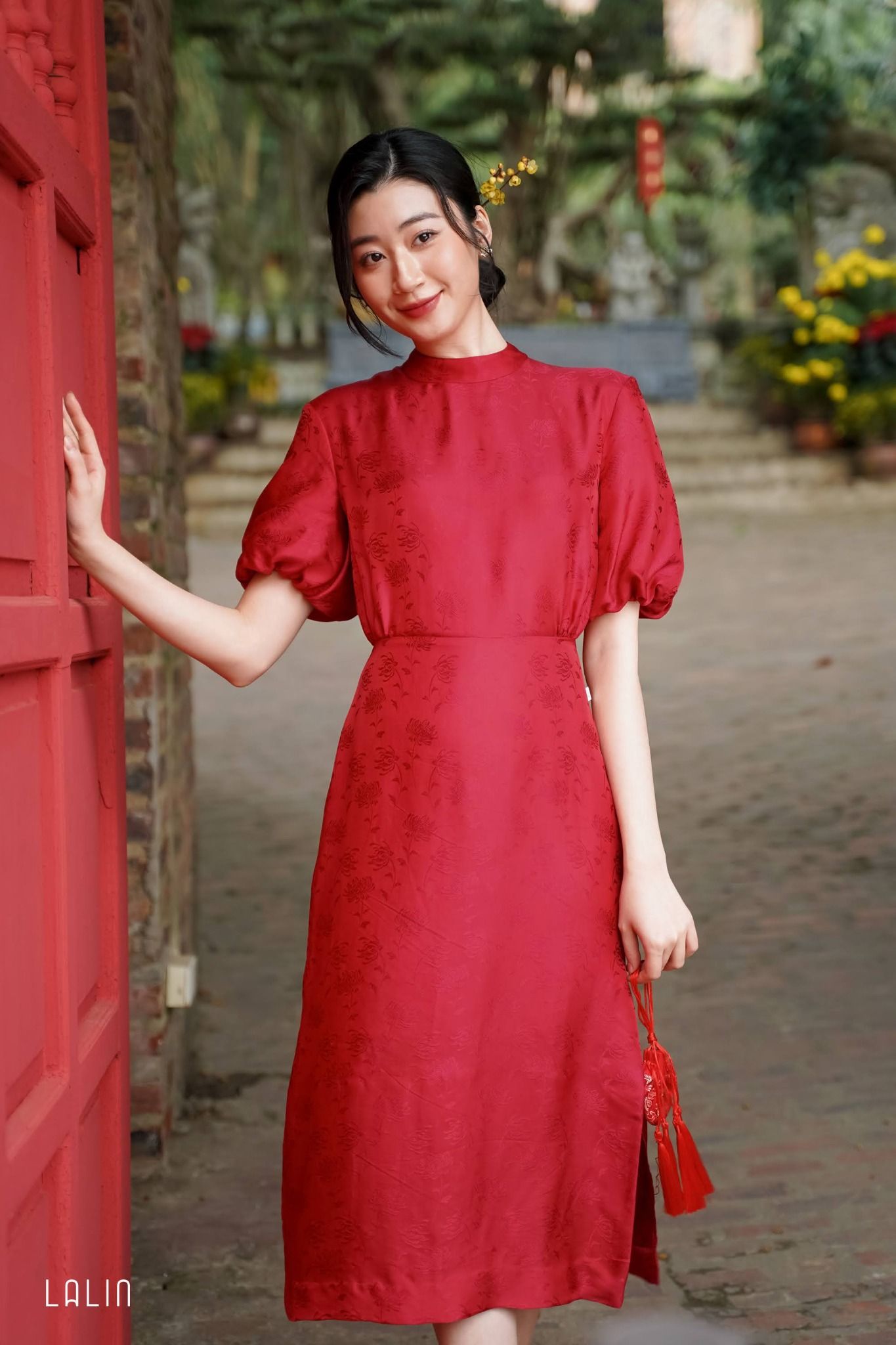Đầm Maxi Chu sa